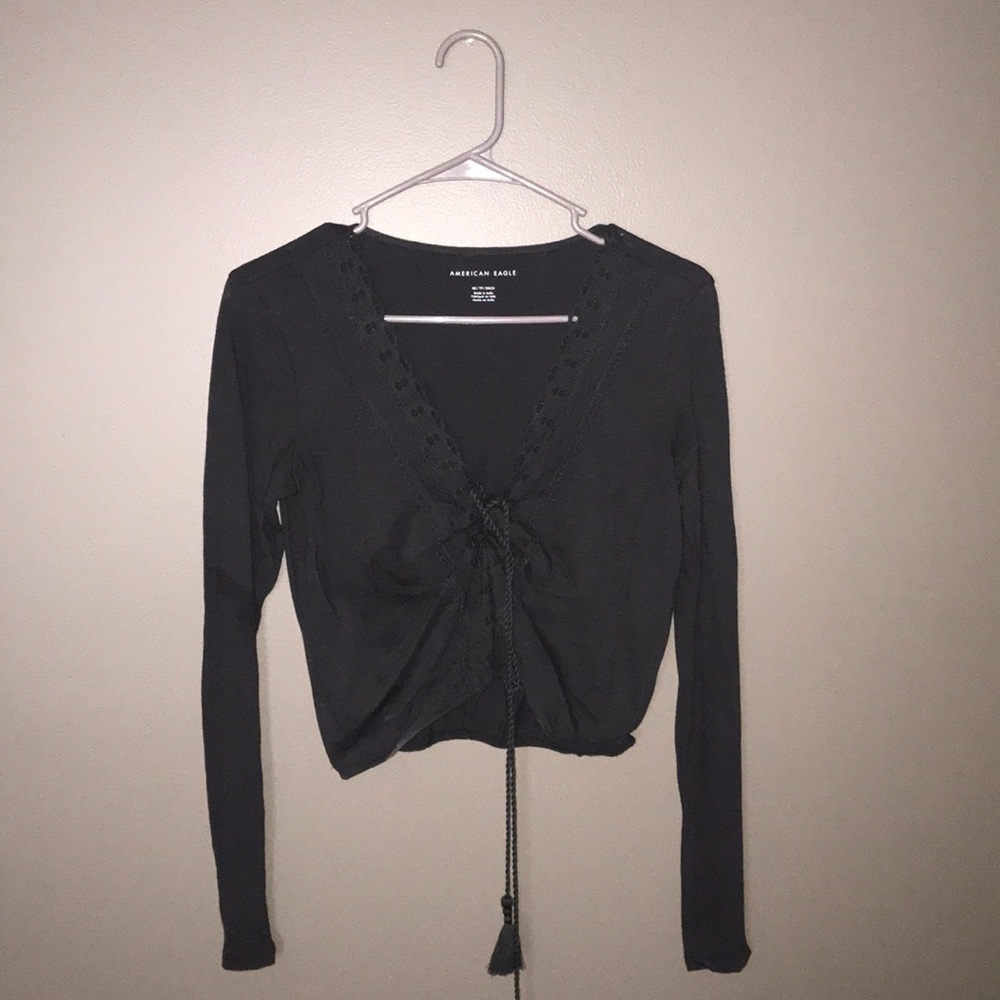 long sleeve crop top